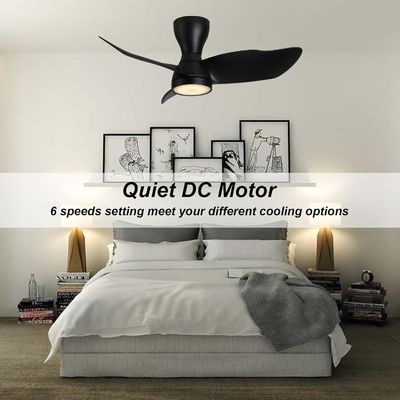Stijlvolle 36 inch DC motor plafondventilator met slimme besturing en Alexa / Google Assistant compatibel