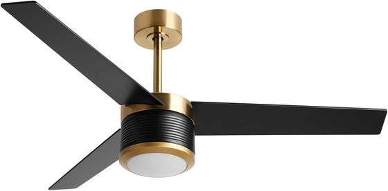 Slimme WIFI plafondventilator in wit zwart goud 52 inch volle helderheid