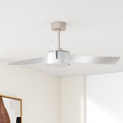 52 inch modieuze zilveren plafondventilator met afstandsbediening