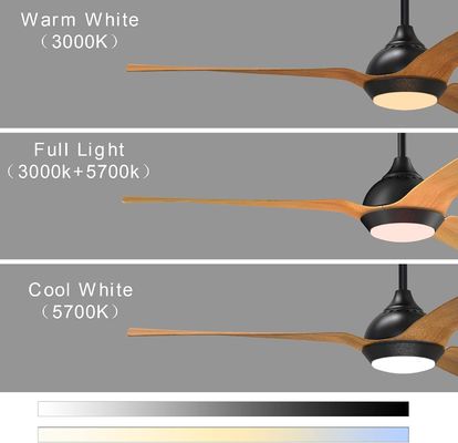 52 inch plafondventilator gestroomlijnd ontwerp Outdoor Downrod Mount Plafondventilator met licht