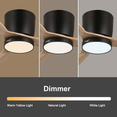 Wit zwart goud 52 inch plafond ventilator verlichting met energiebesparende functie
