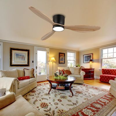 Wit zwart goud 52 inch plafond ventilator verlichting met energiebesparende functie