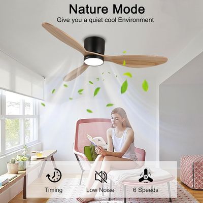 Wit zwart goud 52 inch plafond ventilator verlichting met energiebesparende functie