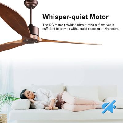 6 snelheid Alexa Voice Control ABS Smart DC Motor Plafondventilator met verlichting in goud Zwart Wit
