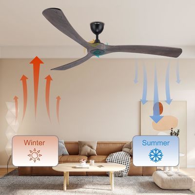 Rustige energiebesparende 6 snelheid slimme plafondventilator met door Alexa gecontroleerd licht