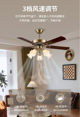 Moderne energiebesparende DC stille motor plafond ventilator licht met Alexa Google Home Smart Life 6 snelheid keuze