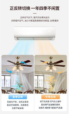 Moderne energiebesparende DC stille motor plafond ventilator licht met Alexa Google Home Smart Life 6 snelheid keuze