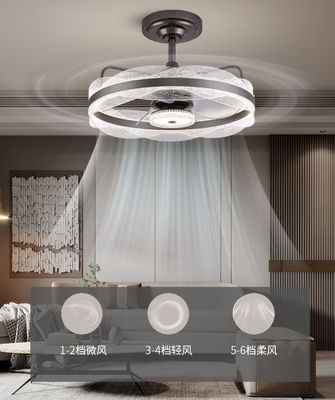 Smart Ceiling Fan Light met 6 snelheden en 3 lichtmodi