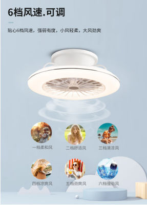 3 versnellingen Smart Wit Zwart Goud ABS Plafondventilator met verlichting