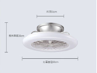 3 versnellingen Smart Wit Zwart Goud ABS Plafondventilator met verlichting